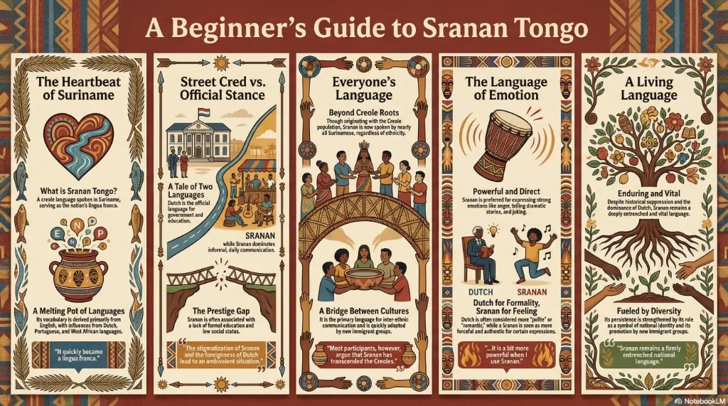 A Beginner's Guide to Sranan Tongo Infographic